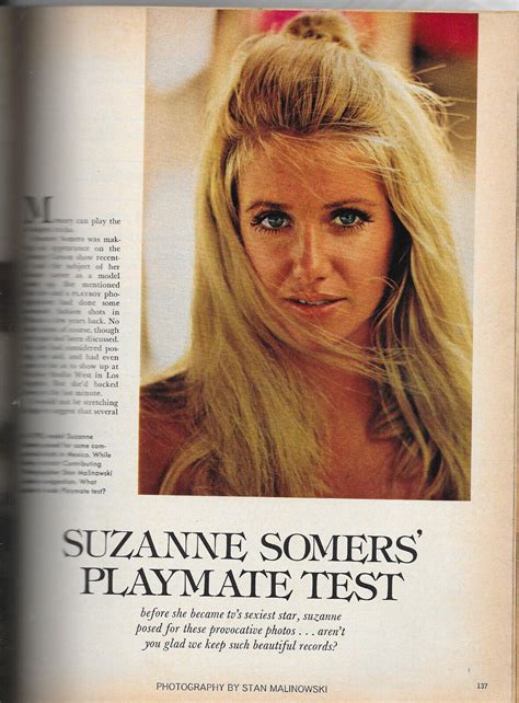 suzanne somers playboy|Playboy Magazine